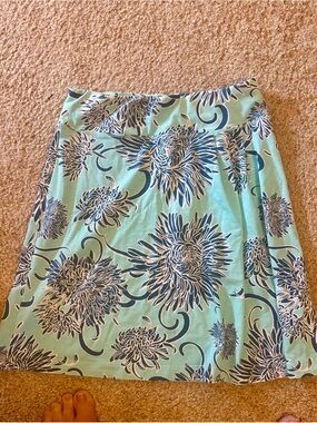 Title Nine Breeze Lightweight Sport Floral Knit Skirt Sz XS